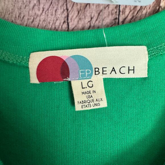 Free People Beach Dress Main Street Racer Back Stretchy NWT Large Vacation - Picture 7 of 9